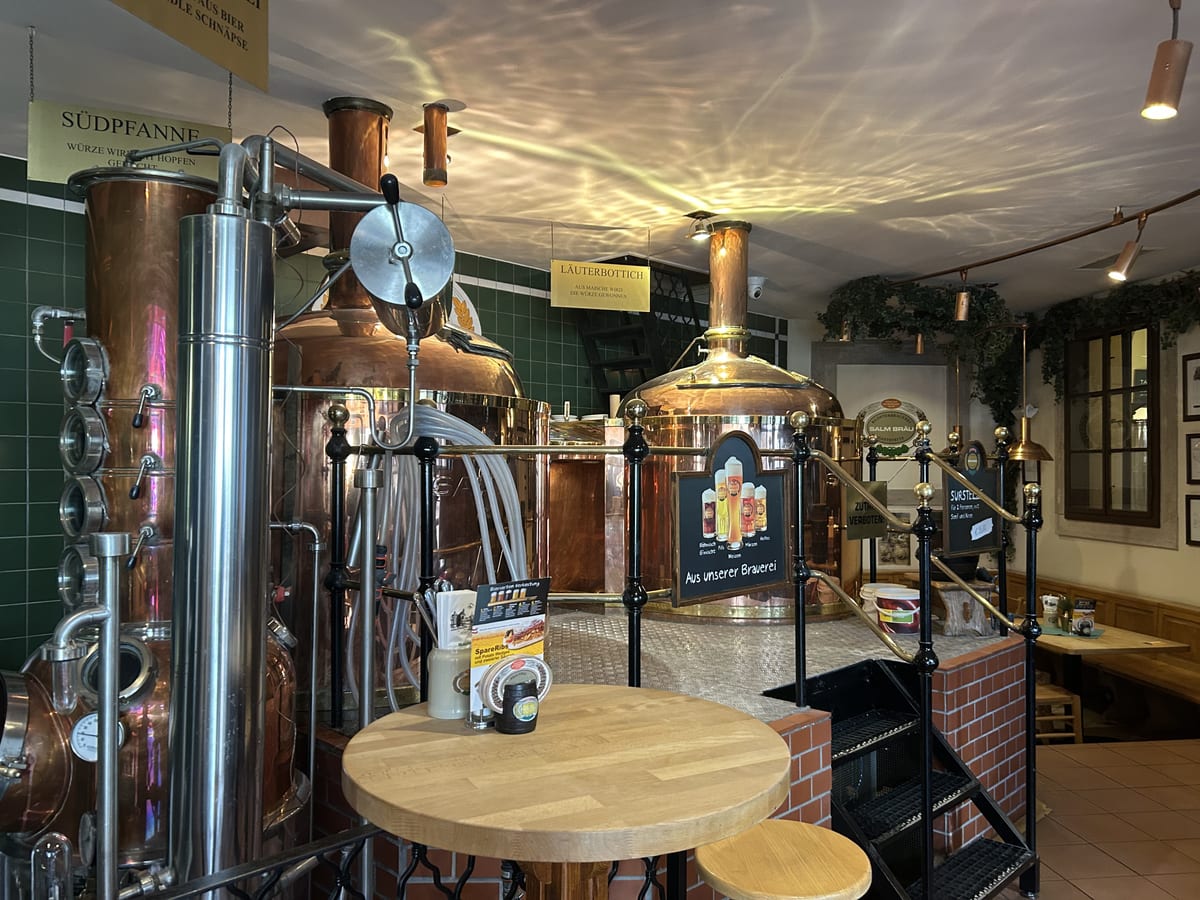 Salm Bräu inside, Vienna